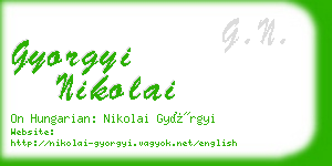 gyorgyi nikolai business card